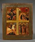 Russian Quadripartite Icon