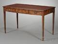 George III Inlaid Mahogany and Leathertop Diminutive Writing Table