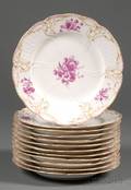 Set of Twelve KPM Porcelain Dinner Plates