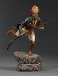 Bergman Cold Painted Bronze Figure of an Arab Warrior