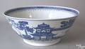 Chinese export Canton centerpiece bowl 19th c