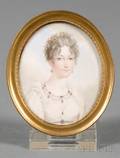 French Portrait Miniature on Ivory of Empress Marie Louise