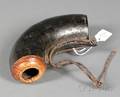 Ivorymounted Papiermache Powder Horn