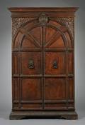 Italian Renaissance Revival Carved Walnut Cabinet