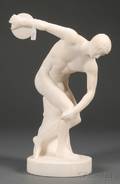 Grand Tour Marble Figure of the Discobolus of Myron