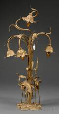 Aesthetic Movement Bronze FourLight Figural Lamp