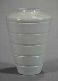 Wedgwood Keith Murray Gray Slip Decorated Vase