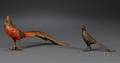 Two Austrian Cold Painted Bronze Figures of Pheasants