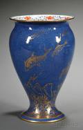Wedgwood Bone China Powder Blue Fish Vase