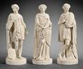 Set of Three Wedgwood Carrara Figures