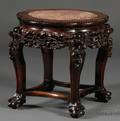 Rosewood Tabouret