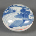 Blue and White Seal Paste Box