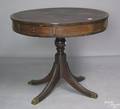 Regency mahogany drum table