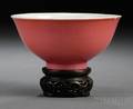 Small Pink Enameled Bowl