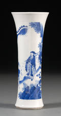 Blue and White Beaker Vase