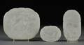 Set of Three Jade Plaques