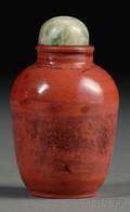 SimulatingRealgar Glass Snuff Bottle