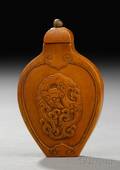 BambooVeneered Snuff Bottle