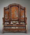 Motherofpearl Inlaid Table Screen