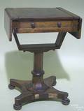 Continental rosewood veneer game table ca 1830
