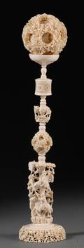 Ivory Stand and Ball