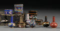 Assorted Ten Cloisonne Enameled Wares