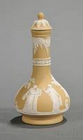 Wedgwood Yellow Jasper Dip Vase and Cover