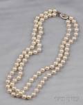 Double Strand Cultured Pearl Necklace