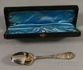 Tiffany Sterling Audubon Pattern Infants Spoon