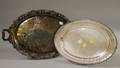 Gorham Sterling Oval Tray and a Silver Plated Tray