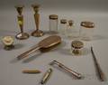 Group of Sterling Silver and Silver Plated Dresser Articles