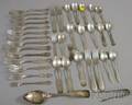 Approximately Thirtyseven Assorted Silver Flatware Items