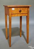 Federal tiger maple 1drawer stand