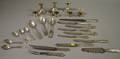 Group of Sterling Silver and Silver Plated Flatware and Serving Items