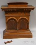 Victorian Gothic Revival Walnut Lectern