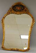 Late Victorian Giltgesso and Wood Trumeau Mirror