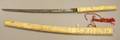 Japanese Carved Ivory Handled Sword and Scabbard