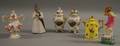 Six Small Pieces of Assorted European Decorated Porcelain