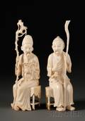 Pair of Ivory Carvings