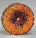 Muller Freres Colored Art Glass Charger