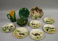 Thirteen Pieces of Assorted Majolica Tableware