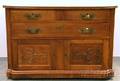 Late Victorian Carved Oak Sideboard