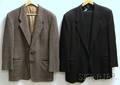 Mens Giorgio Armani Black Wool Suit and Herringbone Jacket