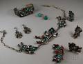 Small Group of Contemporary Silver and Hardstone Native American Jewelry