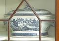Chinese export blue and white Canton tureen 19th c