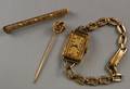 Three Antique Gold Jewelry Items