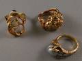 Three 14kt Gold Gemset Rings