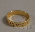 14kt Gold Hebrew Poesy Ring