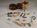 Small Group of Mostly Gold Jewelry Items