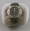 Gentlemans Stainless Steel Tag Heuer Professional Wristwatch